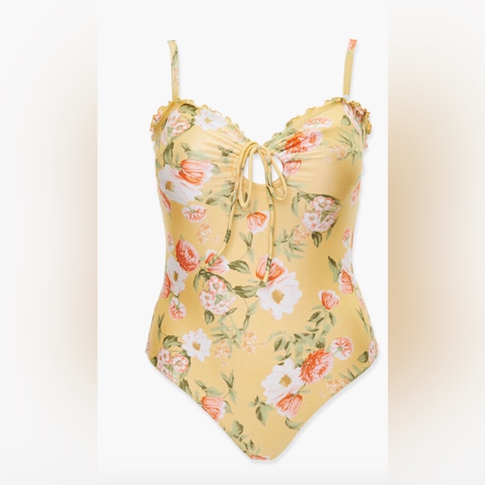 One-piece Floral Swimsuit